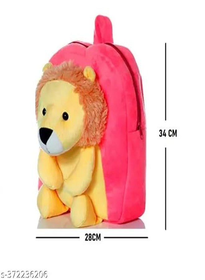ZEXSAZONE Soft plush premium fabric Kids Kids Backpack Bag Age groups up to 6 Year baby (Kid_Bag_Toy_Lion) - Image 5